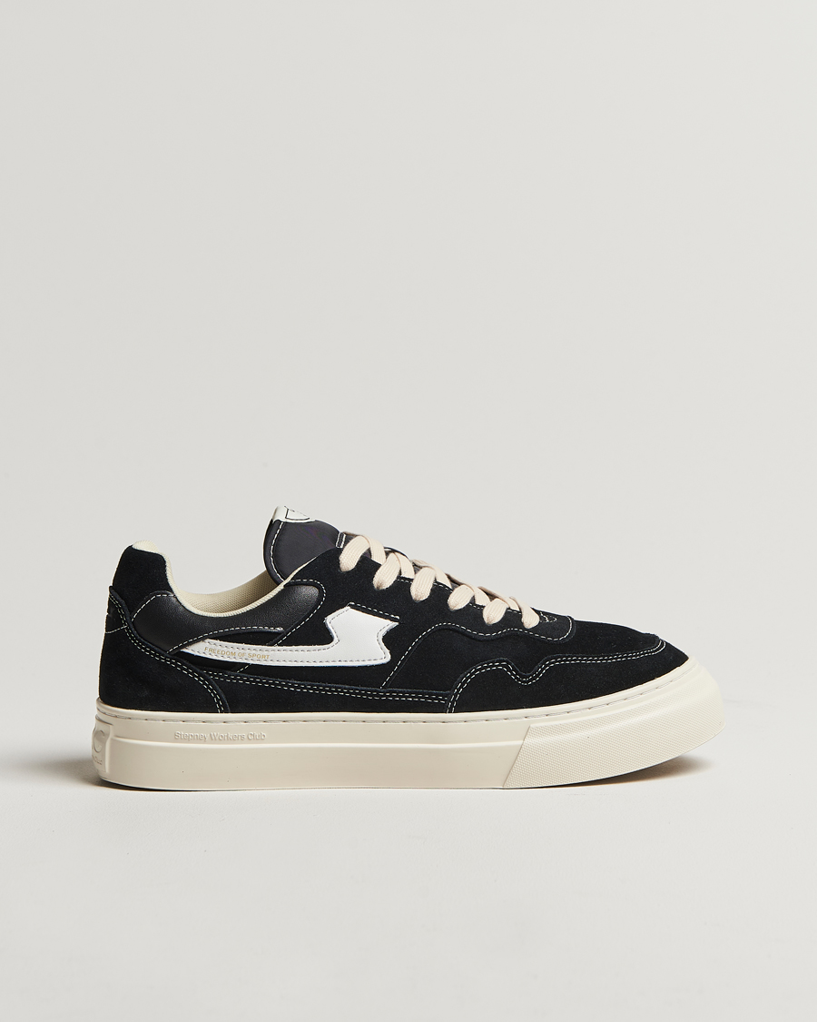 Mies | Tennarit | Stepney Workers Club | Pearl S-Strike Suede Sneaker Black White