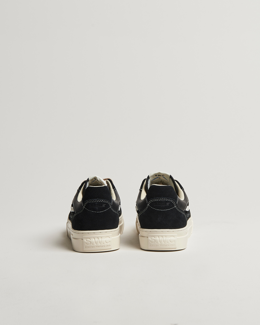 Mies | Tennarit | Stepney Workers Club | Pearl S-Strike Suede Sneaker Black White