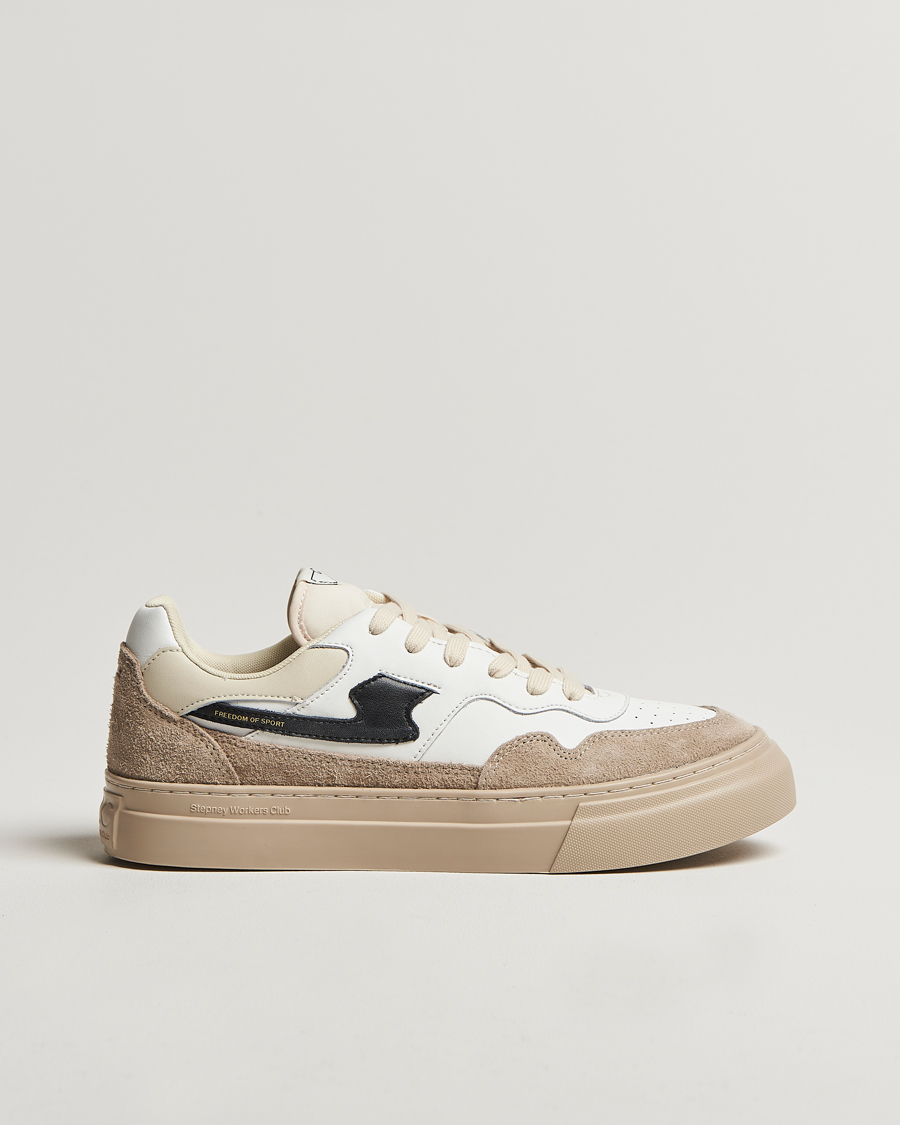 Mies | Stepney Workers Club Pearl S-Strike Leather/Suede Sneaker Winter White | Stepney Workers Club | Pearl S-Strike Leather/Suede Sneaker Winter White