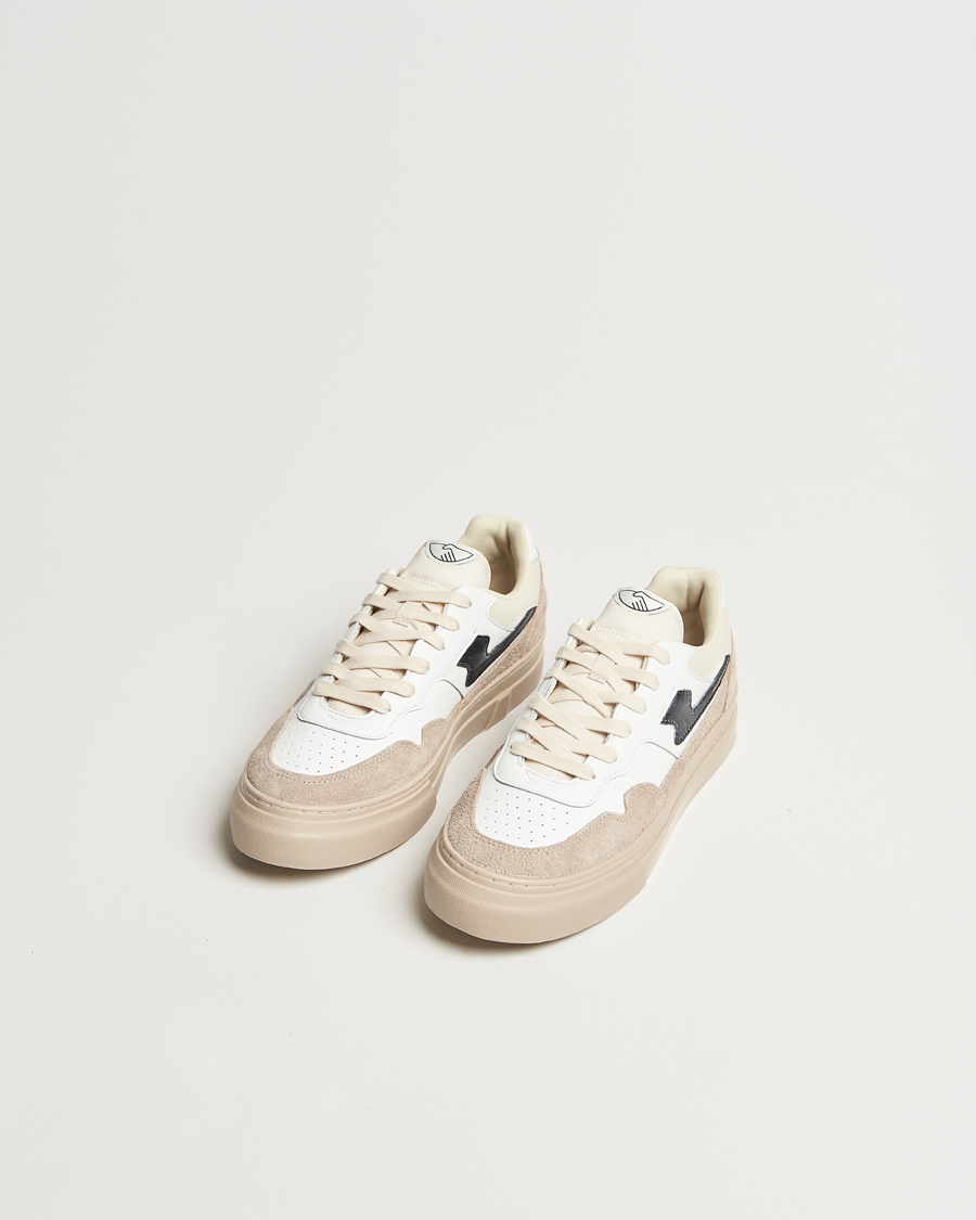 Mies | Stepney Workers Club Pearl S-Strike Leather/Suede Sneaker Winter White | Stepney Workers Club | Pearl S-Strike Leather/Suede Sneaker Winter White