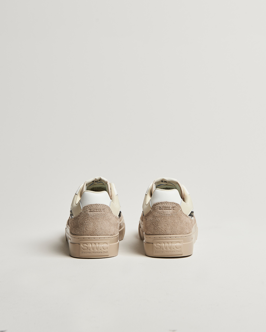 Mies | Stepney Workers Club Pearl S-Strike Leather/Suede Sneaker Winter White | Stepney Workers Club | Pearl S-Strike Leather/Suede Sneaker Winter White