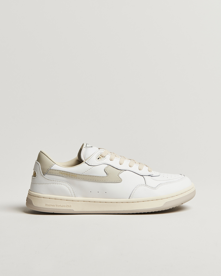 Mies | Stepney Workers Club Pro Cup 01 S-Strike Leather Sneaker White Putty | Stepney Workers Club | Pro Cup 01 S-Strike Leather Sneaker White Putty