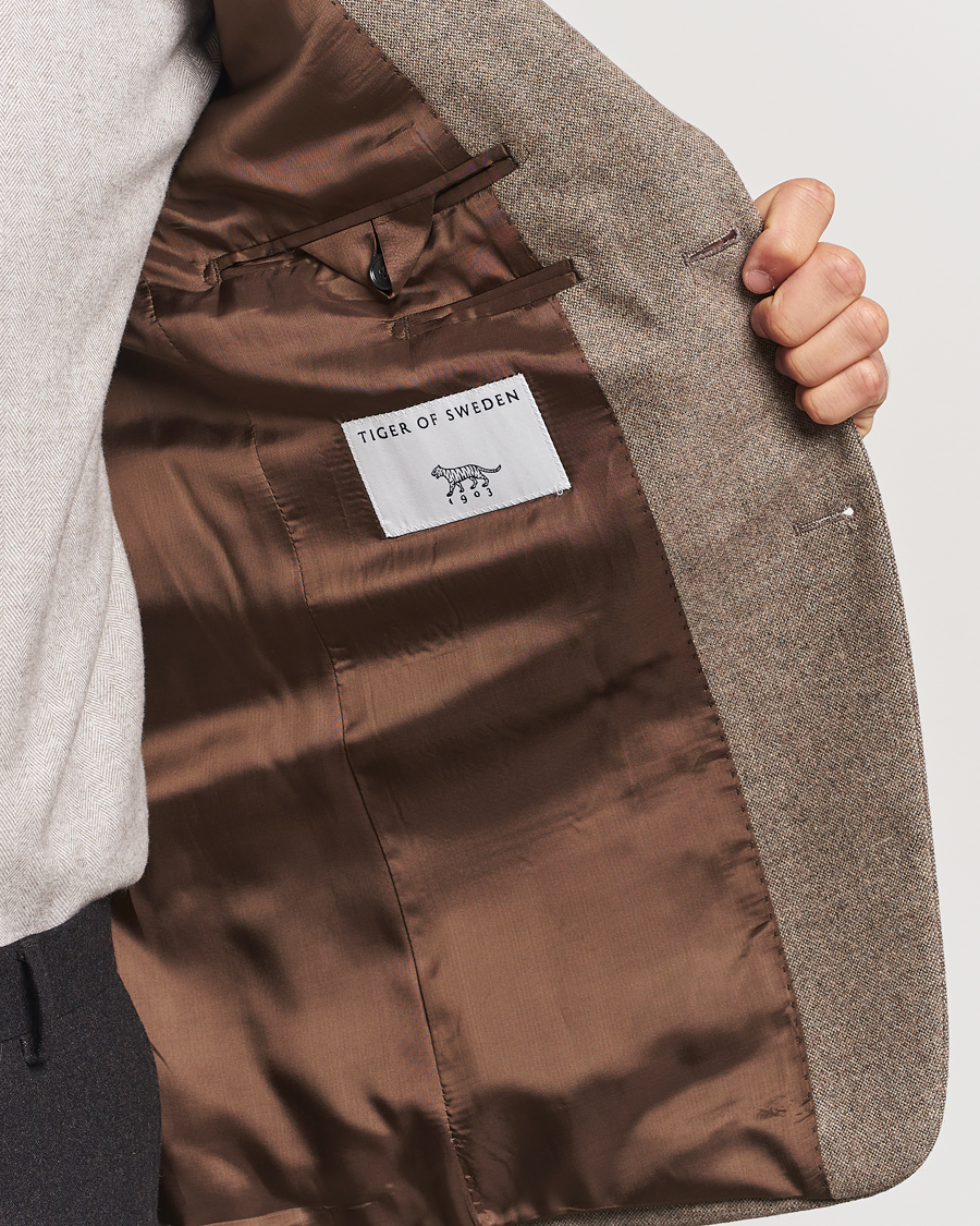Mies | Pikkutakit | Tiger of Sweden | Justin Brushed Wool Blazer Burlywood