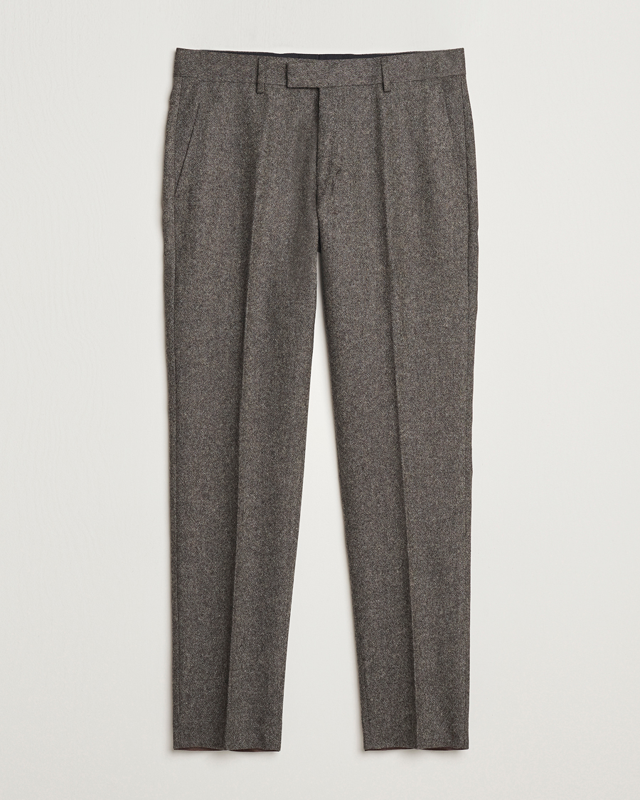 Mies | Housut | Tiger of Sweden | Tenuta Brushed Wool Trousers Turkish Coffee