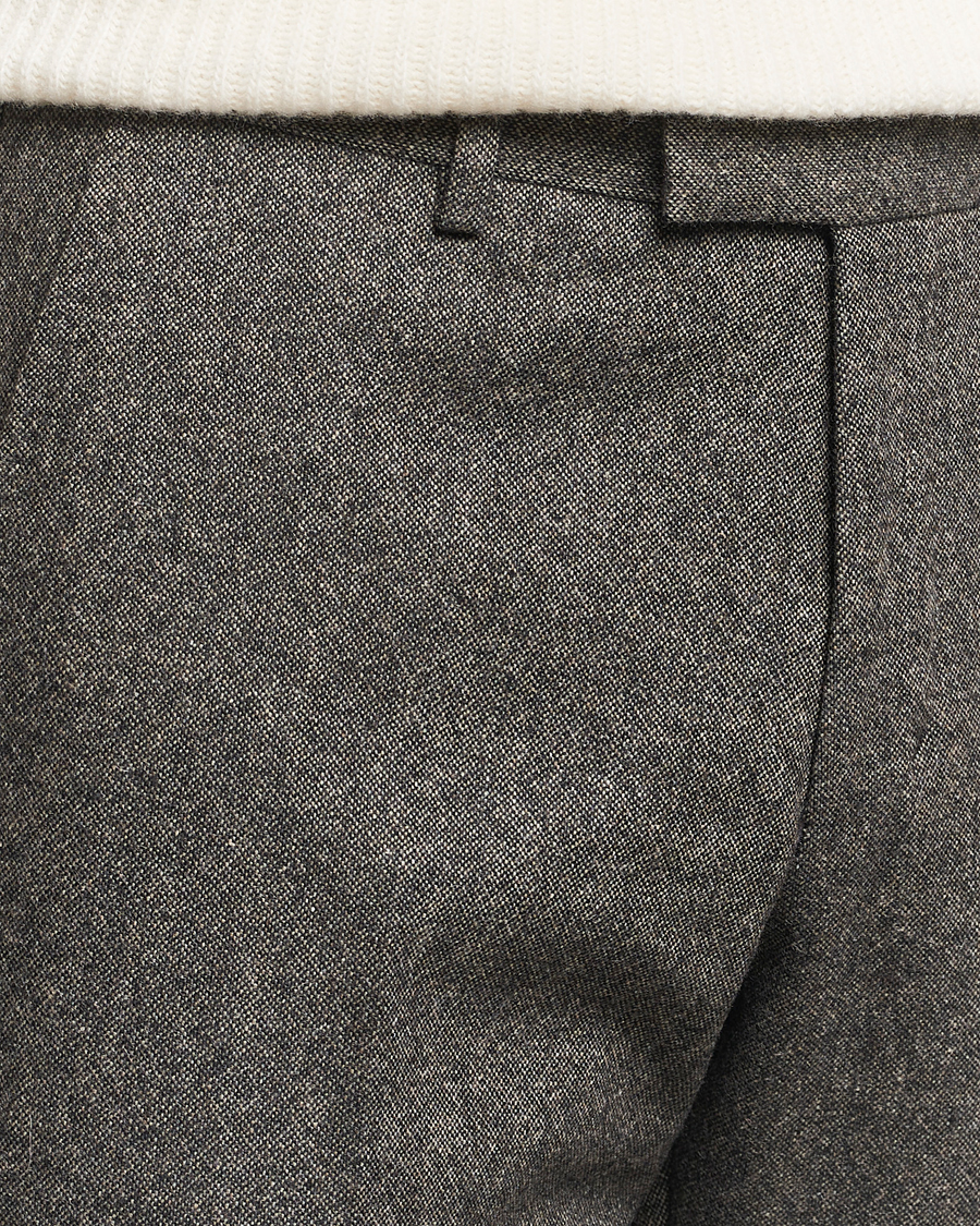 Mies | Housut | Tiger of Sweden | Tenuta Brushed Wool Trousers Turkish Coffee