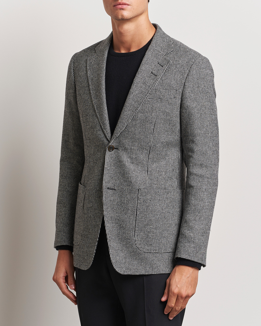 Mies | Pikkutakit | Tiger of Sweden | Justin Wool Pepita Blazer Black/White