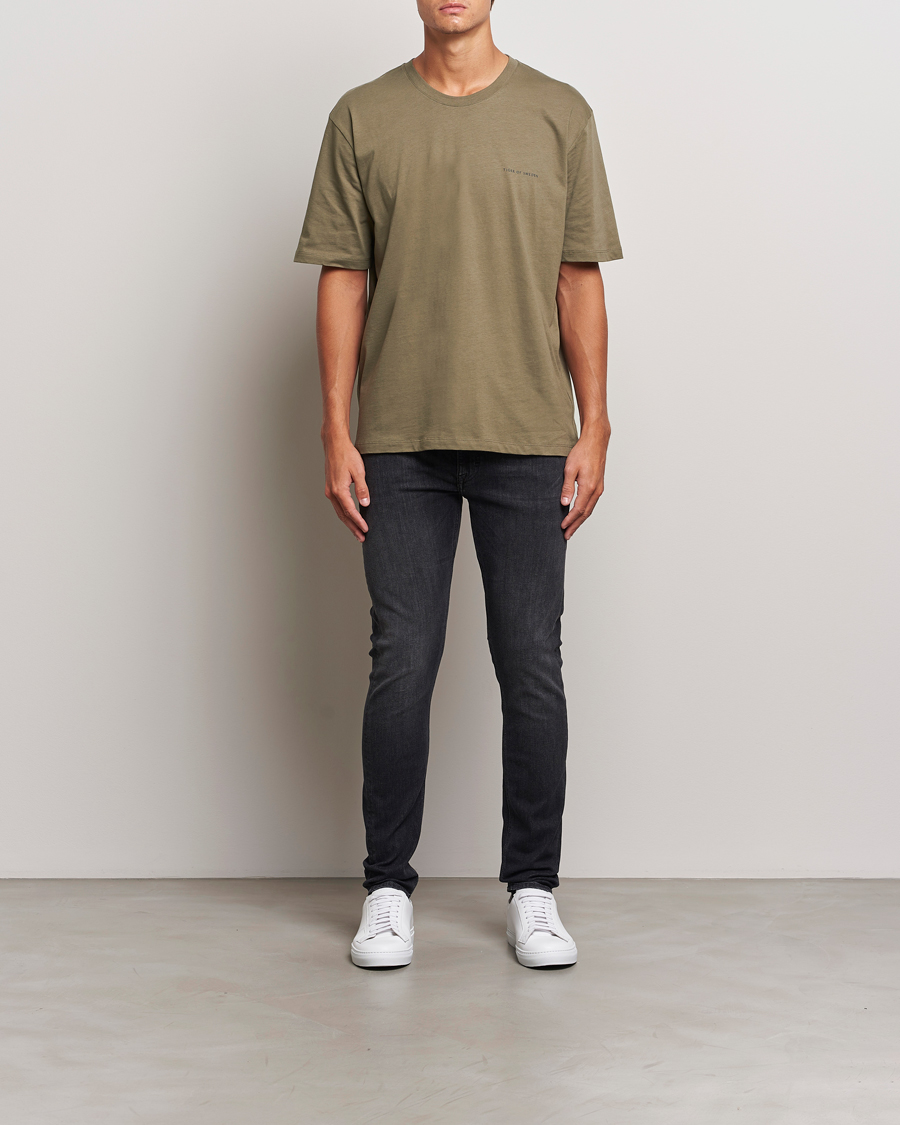 Mies | T-paidat | Tiger of Sweden | Pro Cotton Logo T-Shirt October Sage