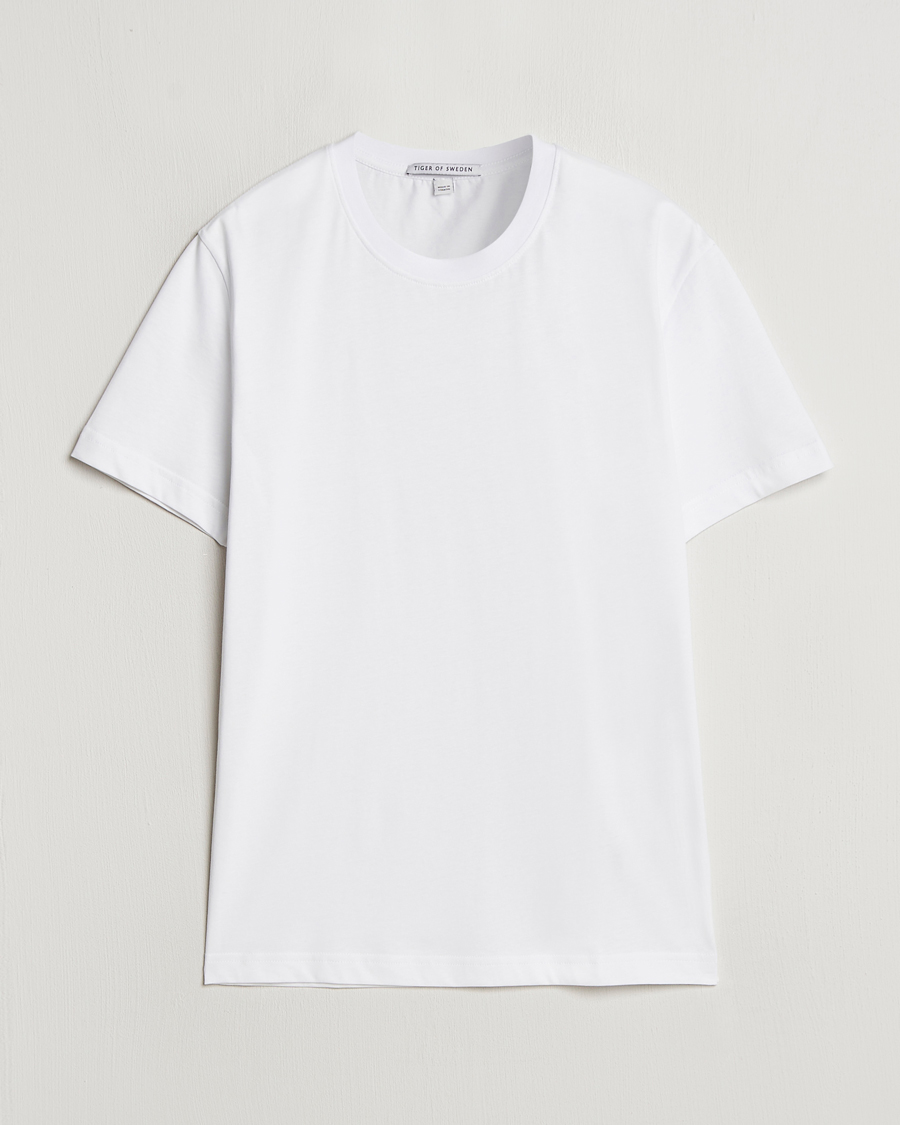 Mies | T-paidat | Tiger of Sweden | Dillan Crew Neck T-Shirt Pure White