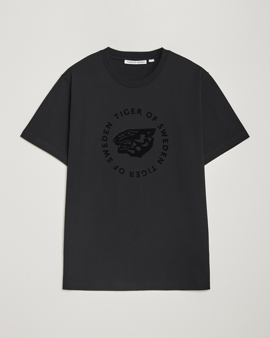 Mies | T-paidat | Tiger of Sweden | Dillan Logo Crew Neck T-Shirt Black