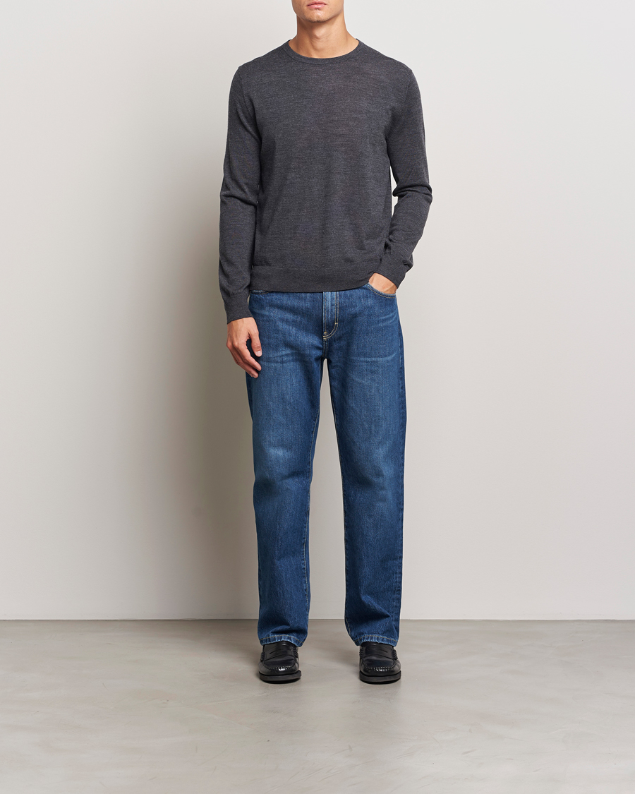 Mies | Puserot | Tiger of Sweden | Connor Crew Neck Pullover Grey Street