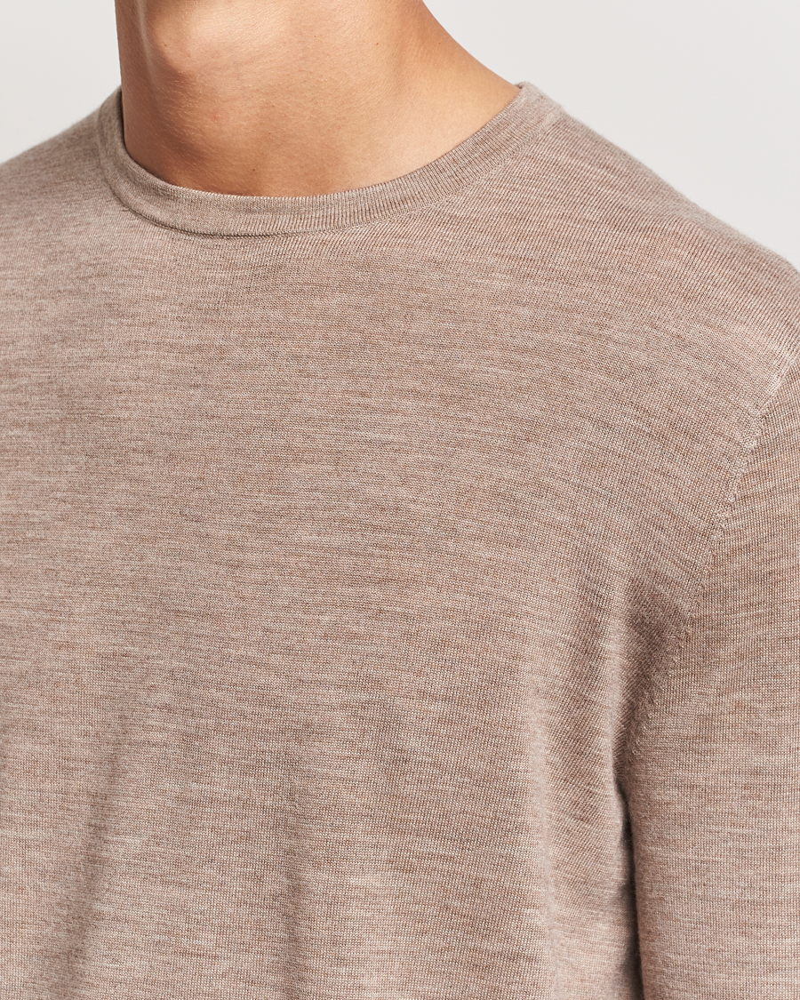 Mies | Puserot | Tiger of Sweden | Connor Crew Neck Pullover Beige Melange