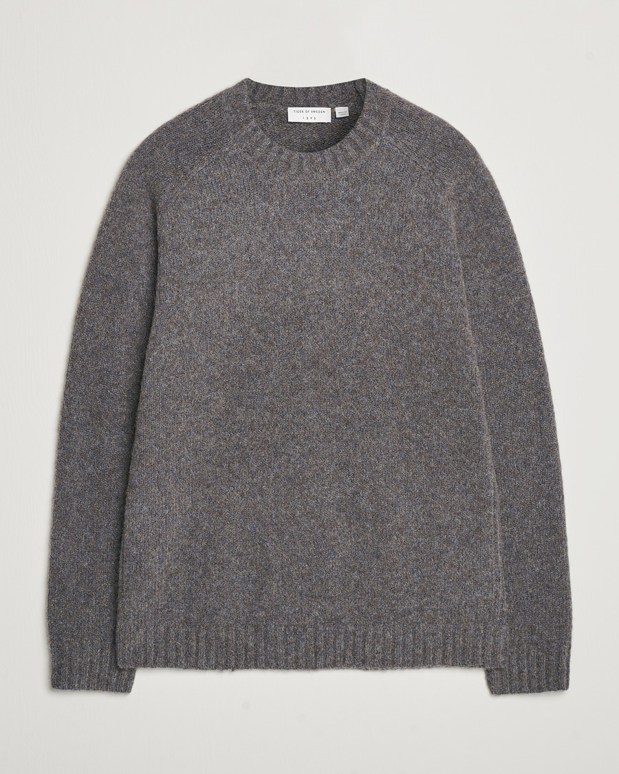 Mies | Puserot | Tiger of Sweden | Adryan Yak/Alpaca Knitted Sweater Movie Grey