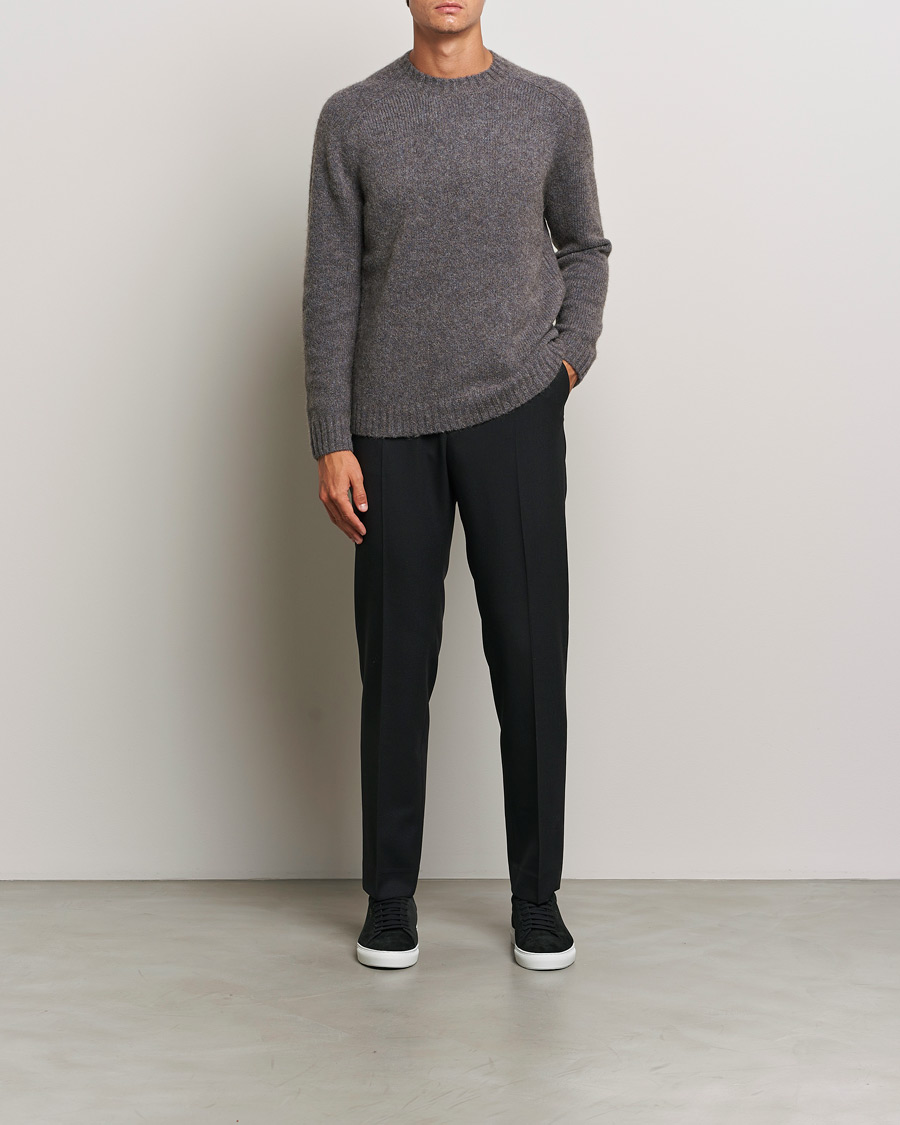 Mies | Puserot | Tiger of Sweden | Adryan Yak/Alpaca Knitted Sweater Movie Grey
