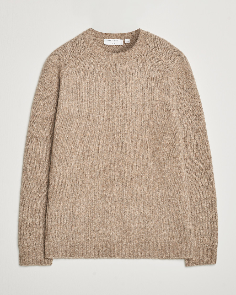 Mies | Puserot | Tiger of Sweden | Adryan Yak/Alpaca Knitted Sweater Dirt Tape