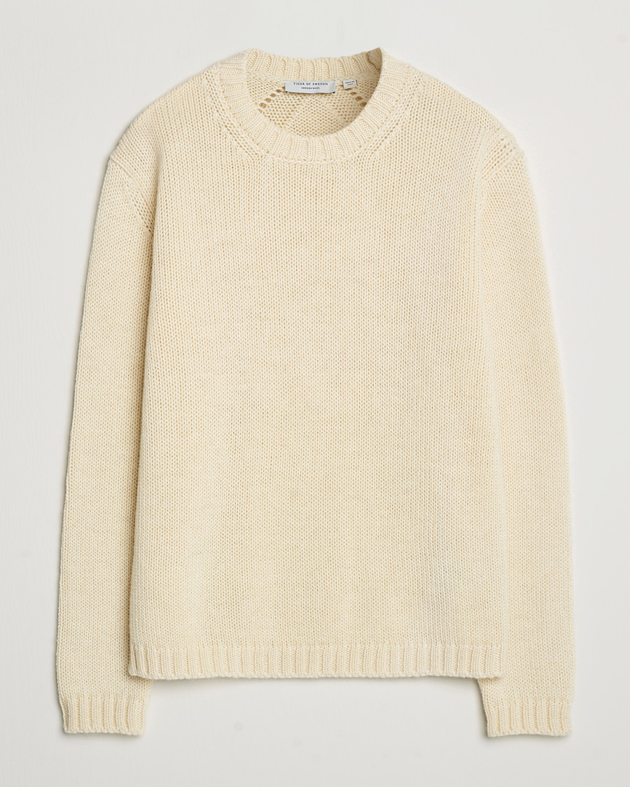 Mies | Puserot | Tiger of Sweden | Gregory Swedish Wool Sweater Seashell