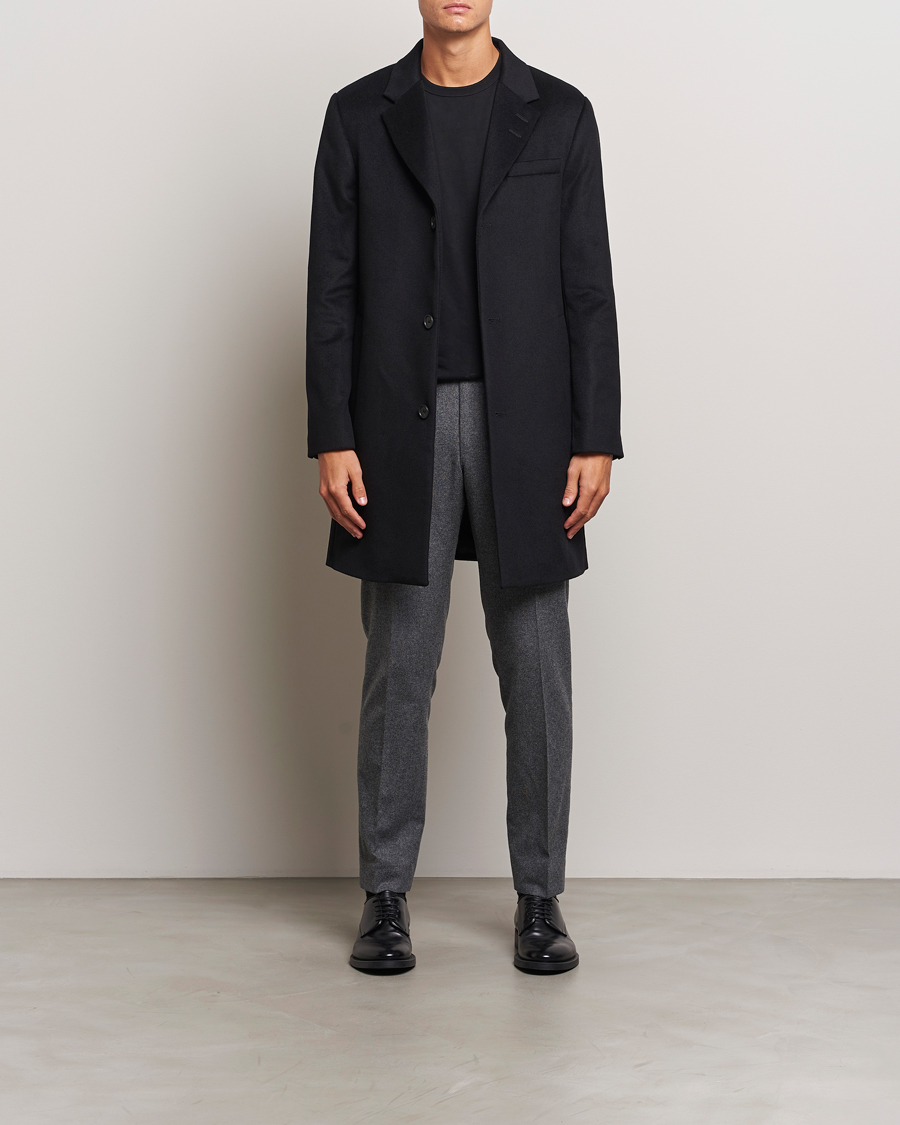 Mies | Takit | Tiger of Sweden | Finnan Wool/Cashmere Coat Black