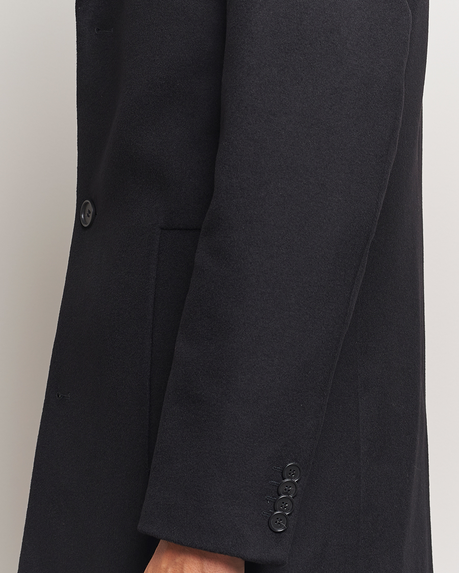 Mies | Takit | Tiger of Sweden | Finnan Wool/Cashmere Coat Black