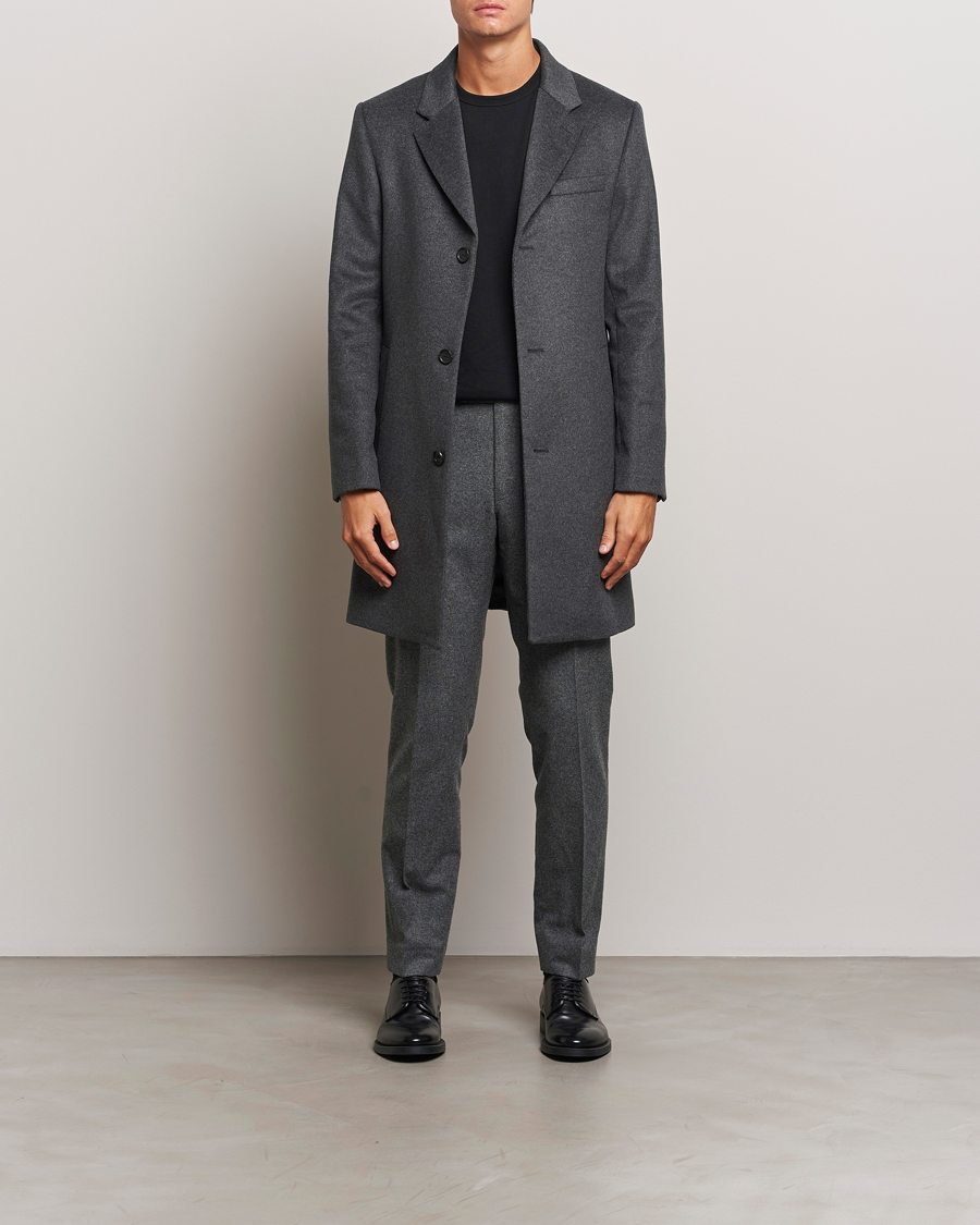 Mies | Takit | Tiger of Sweden | Finnan Wool/Cashmere Coat Grey Melange