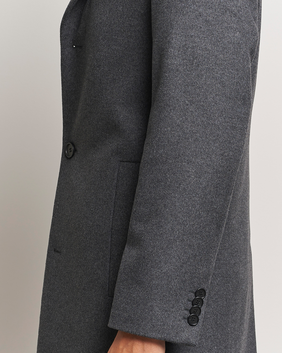 Mies | Takit | Tiger of Sweden | Finnan Wool/Cashmere Coat Grey Melange