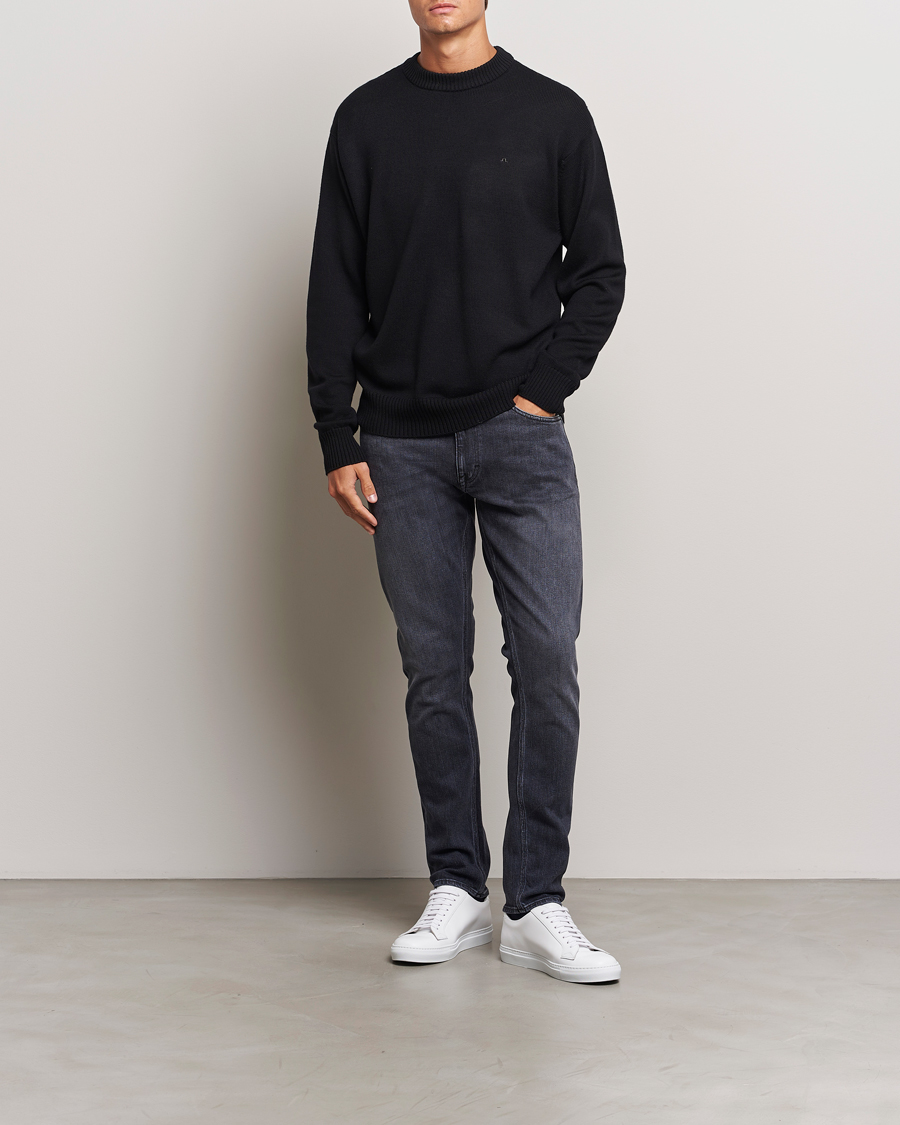 Mies | Farkut | Tiger of Sweden | Pistolero Stretch Cotton Jeans Washed Black