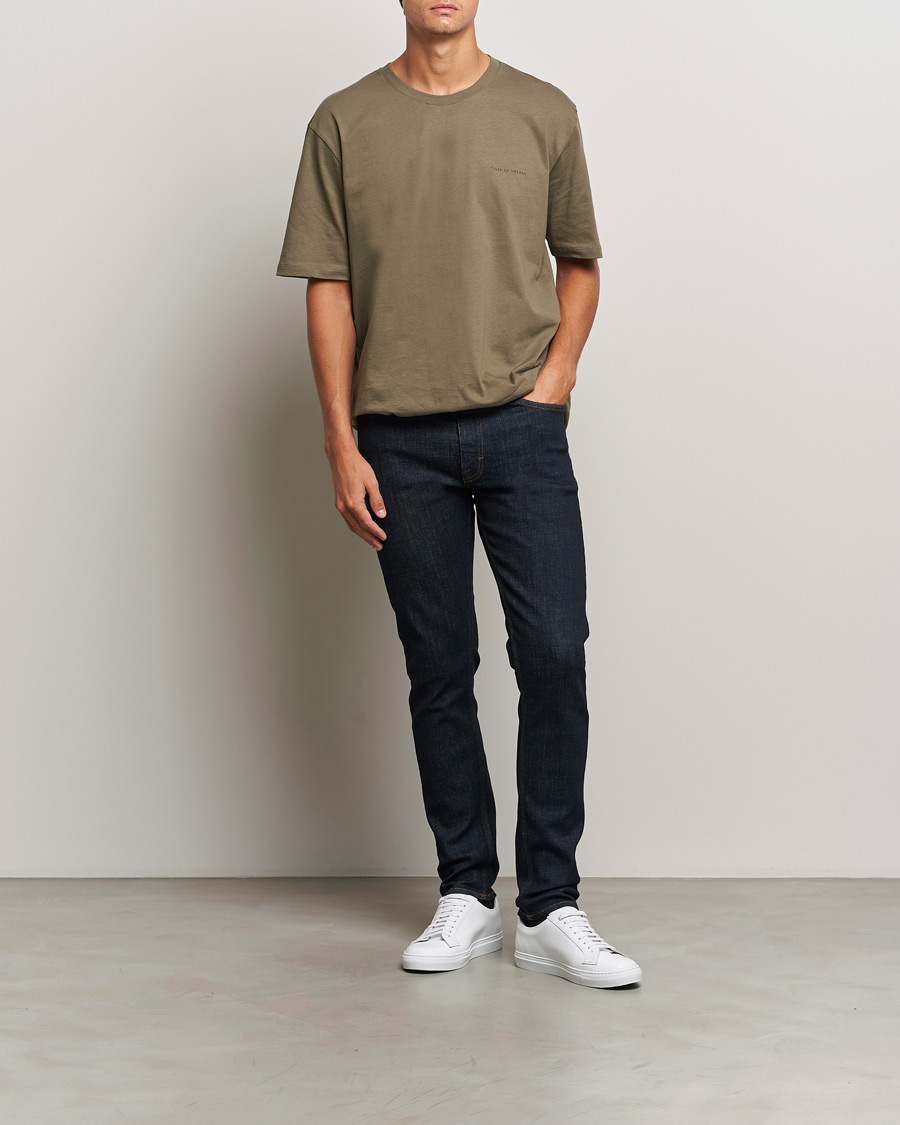 Mies | Farkut | Tiger of Sweden | Evolve Stretch Cotton Jeans Royal Blue