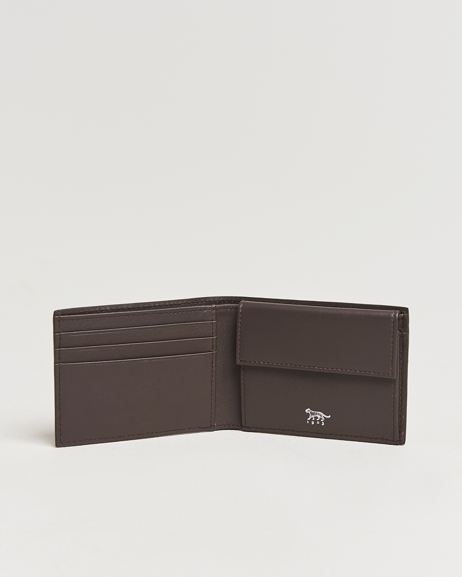 Mies | Tiger of Sweden Wivalius Leather Wallet Dark Brown | Tiger of Sweden | Wivalius Leather Wallet Dark Brown