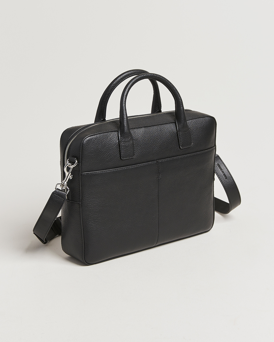 Mies | Tiger of Sweden Beckholmen Leather Briefcase Black | Tiger of Sweden | Beckholmen Leather Briefcase Black