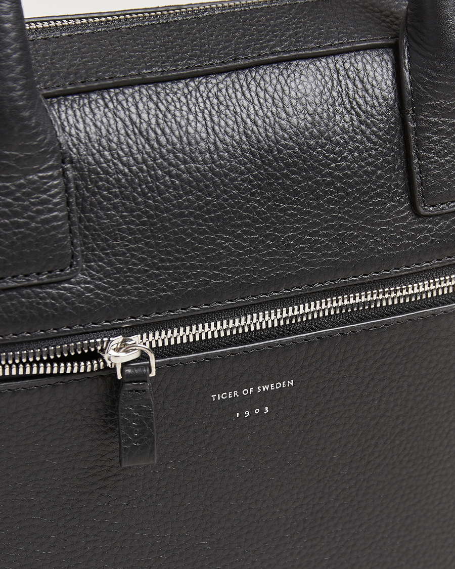 Mies | Tiger of Sweden Beckholmen Leather Briefcase Black | Tiger of Sweden | Beckholmen Leather Briefcase Black