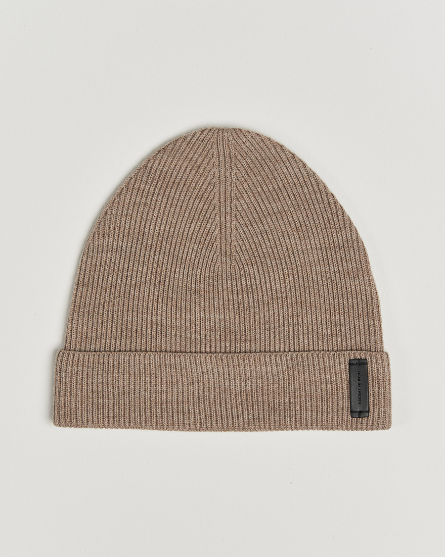 Mies | Tiger of Sweden Caldu Wool Beanie Beige Melange | Tiger of Sweden | Caldu Wool Beanie Beige Melange