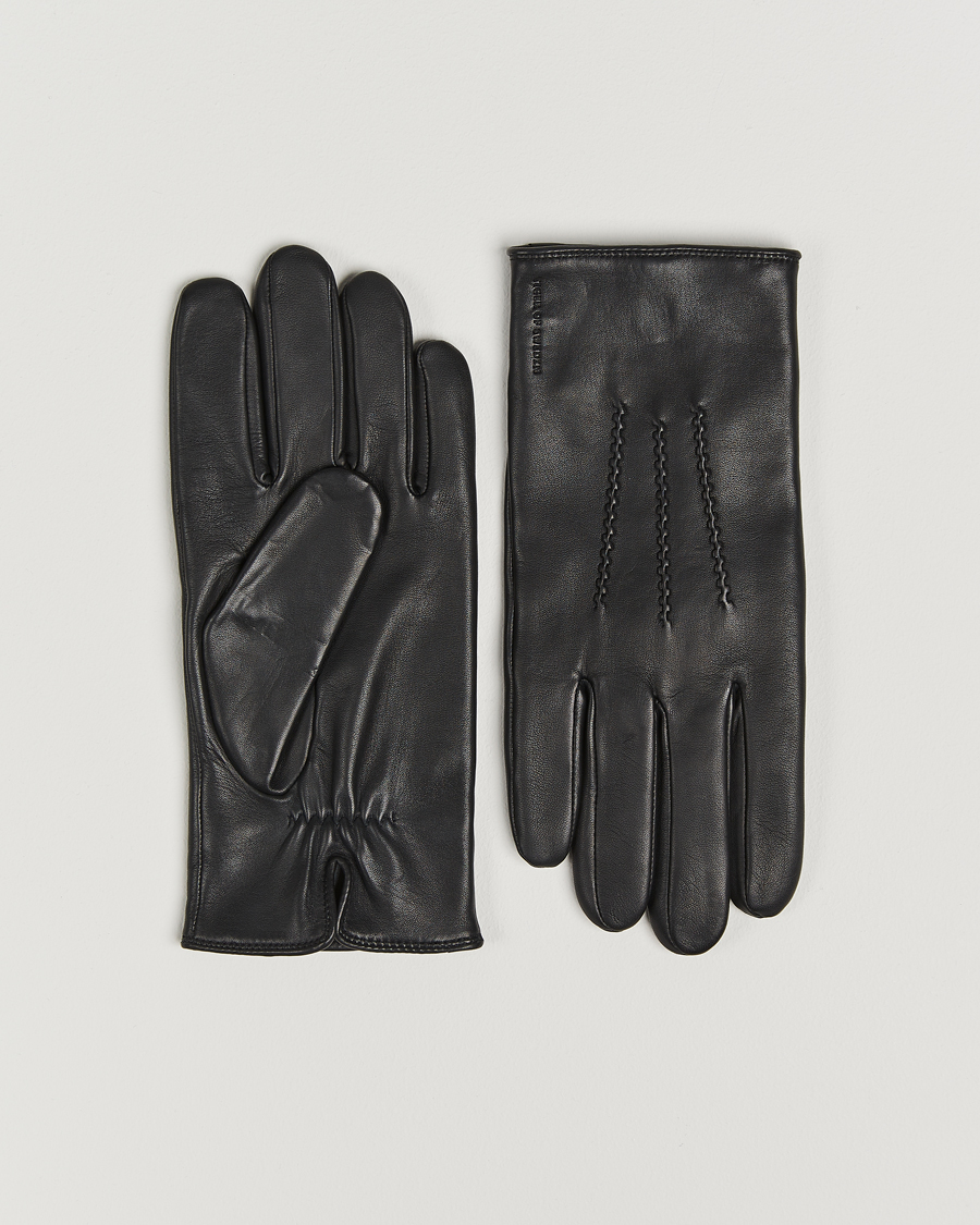 Mies | Tiger of Sweden Garvin Leather Gloves Black | Tiger of Sweden | Garvin Leather Gloves Black