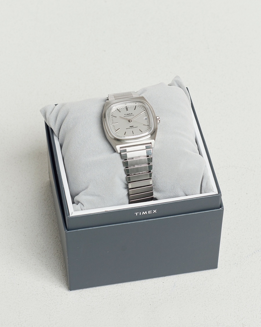 Mies | Timex 1983s Automatic Reissue 34mm White Dial | Timex | 1983s Automatic Reissue 34mm White Dial