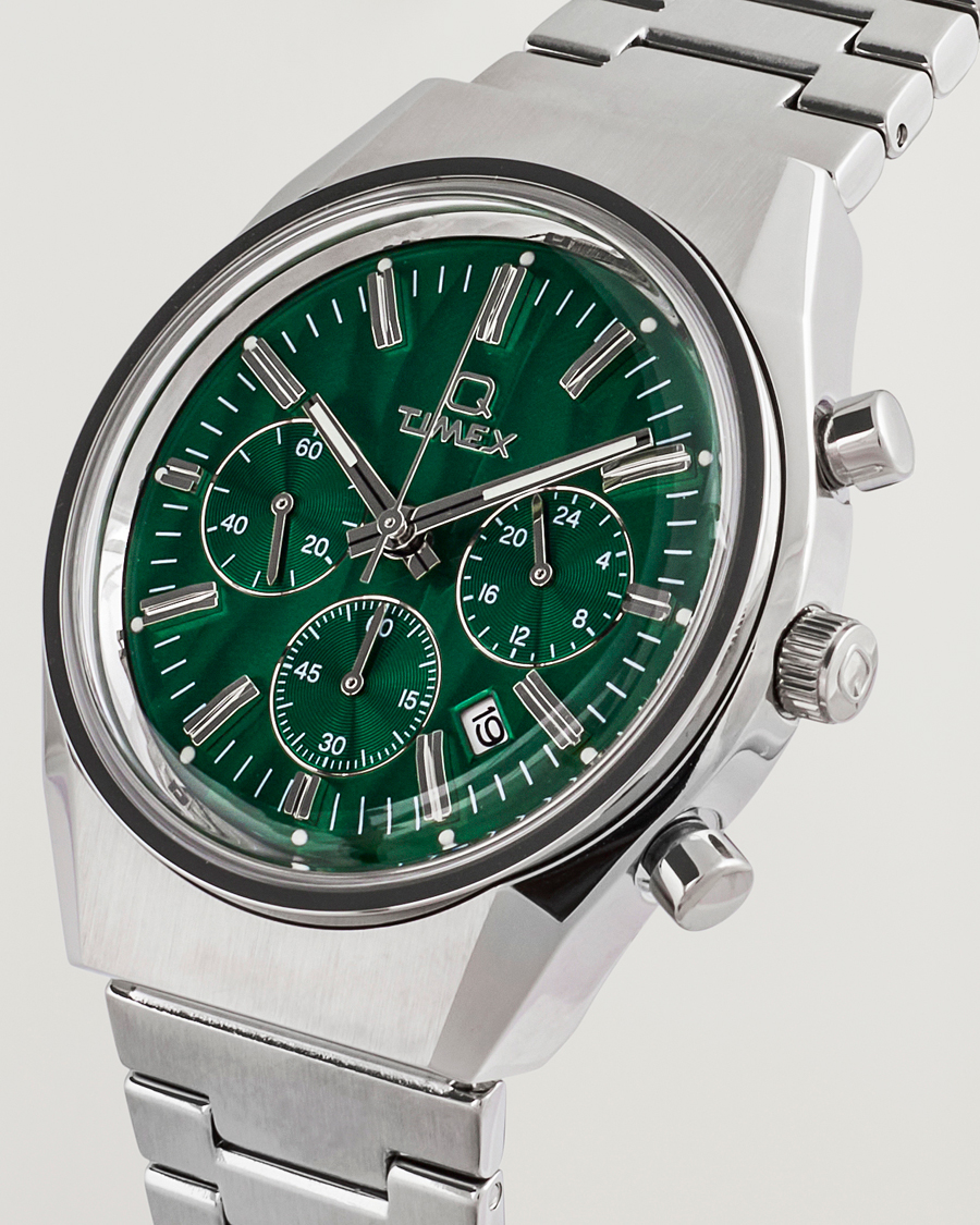 Mies | Timex Q Timex Falcon Eye Chronograph 40mm Green Dial | Timex | Q Falcon Eye Chronograph 40mm Green Dial