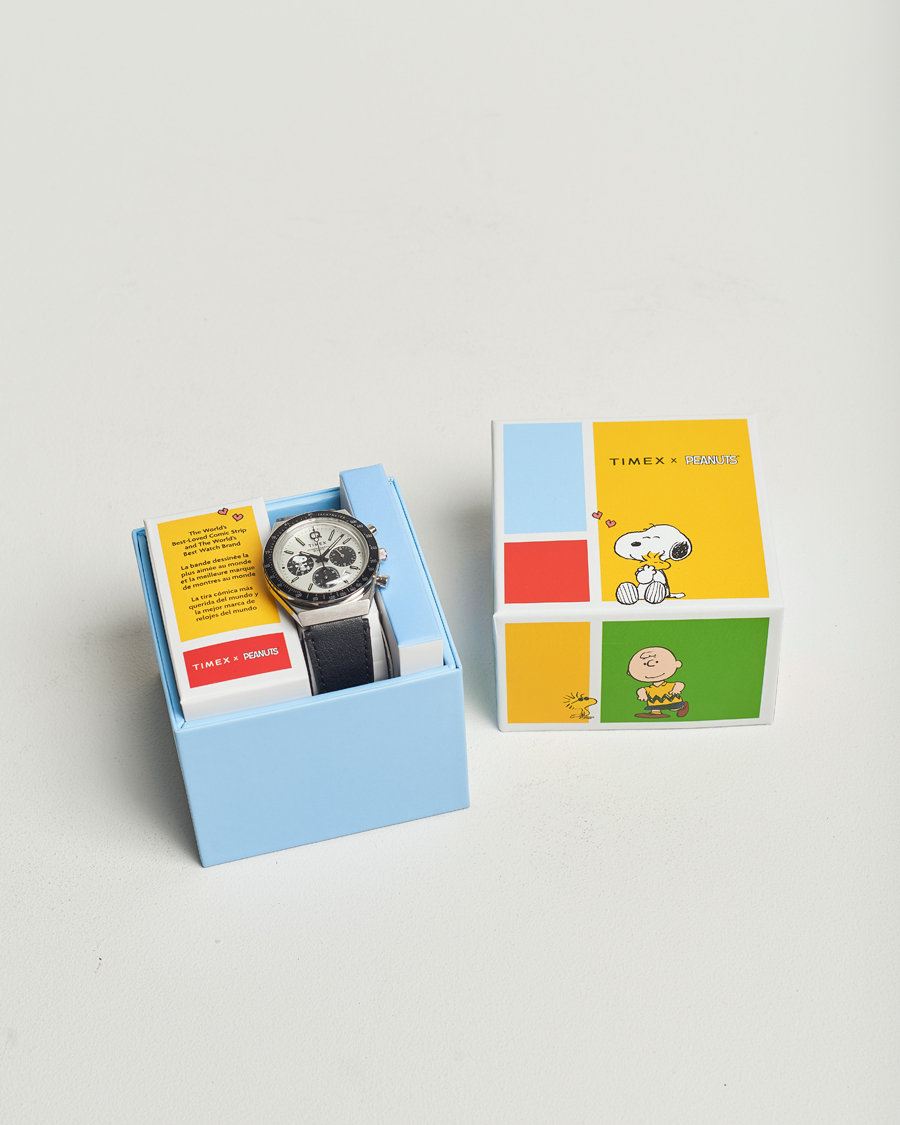 Mies | Timex Q Timex Snoopy Chronograph 40mm White Dial | Timex | Q Snoopy Chronograph 40mm White Dial