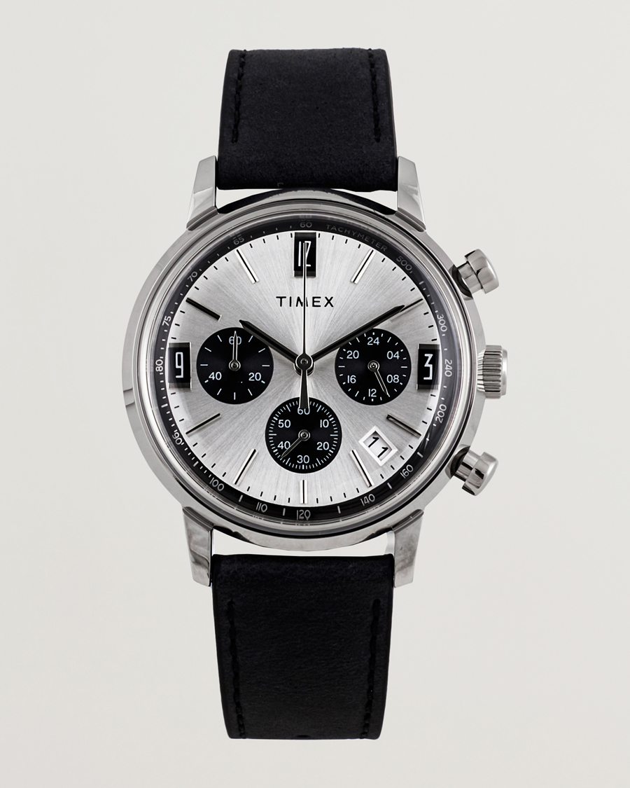 Mies | Timex Marlin Chrono Tachymeter 40mm Silver Dial | Timex | Marlin Chrono Tachymeter 40mm Silver Dial