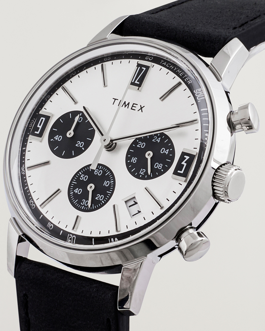 Mies | Timex Marlin Chrono Tachymeter 40mm Silver Dial | Timex | Marlin Chrono Tachymeter 40mm Silver Dial