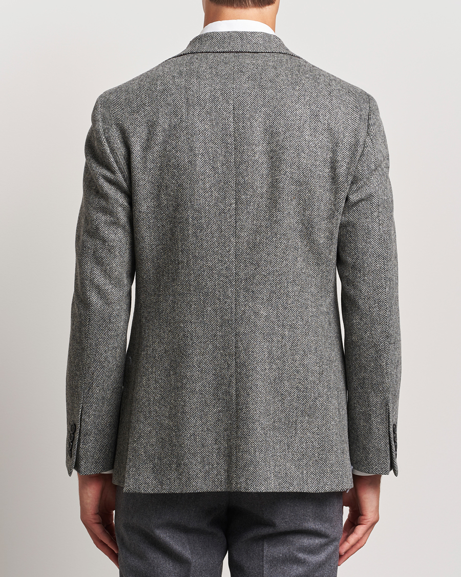 Mies | Pikkutakit | Walker Slater | Edward Lambswool Herringbone Blazer Dark Grey