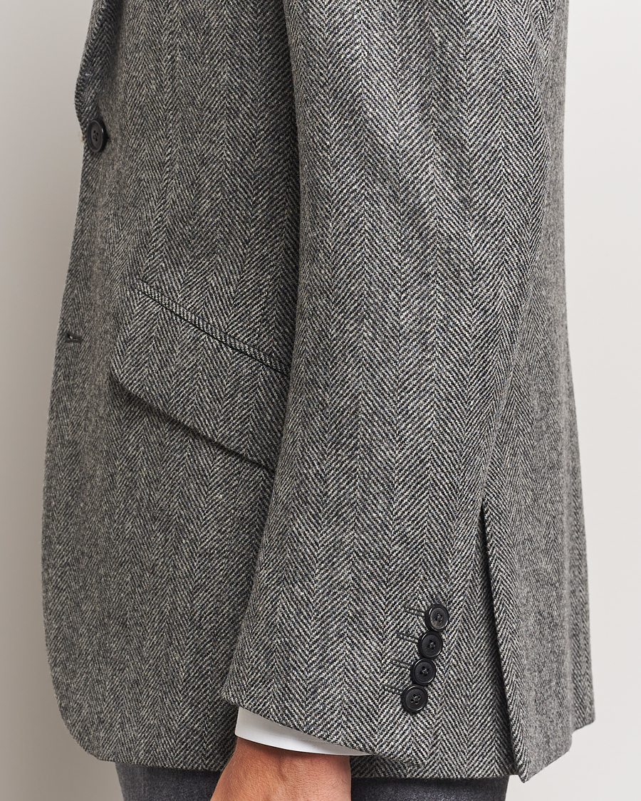 Mies | Pikkutakit | Walker Slater | Edward Lambswool Herringbone Blazer Dark Grey