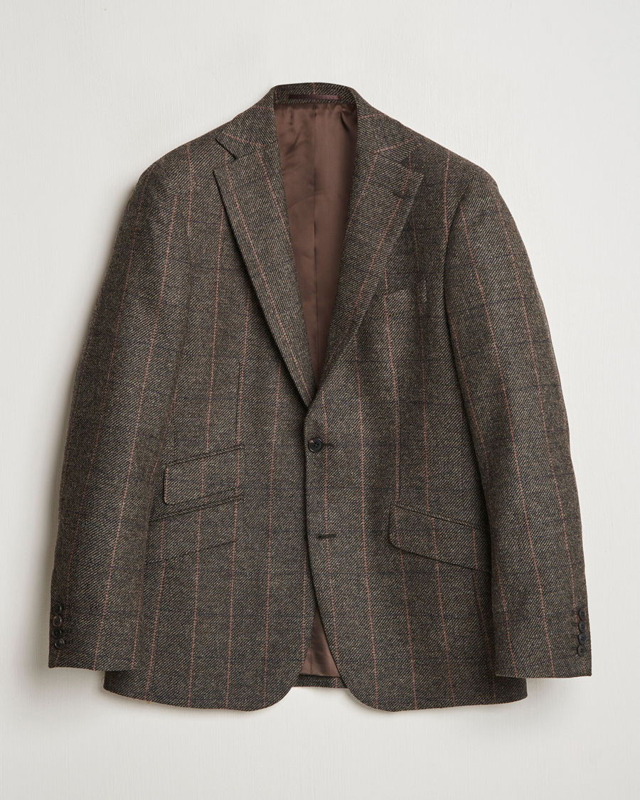 Mies | Pikkutakit | Walker Slater | Edward Lambswool Windowpane Blazer Brown