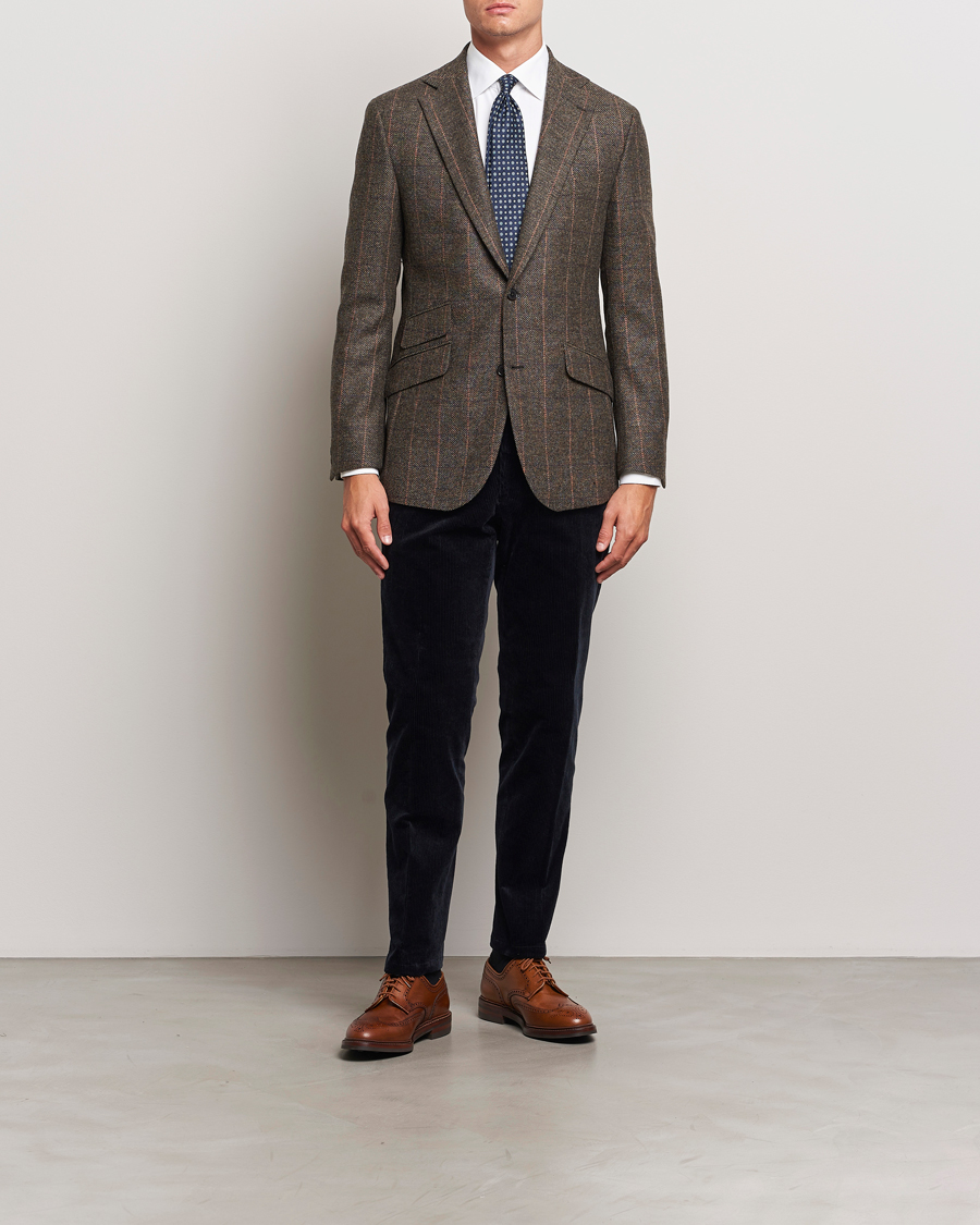 Mies | Pikkutakit | Walker Slater | Edward Lambswool Windowpane Blazer Brown
