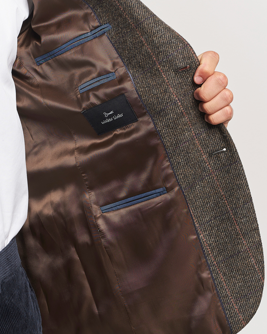 Mies | Pikkutakit | Walker Slater | Edward Lambswool Windowpane Blazer Brown
