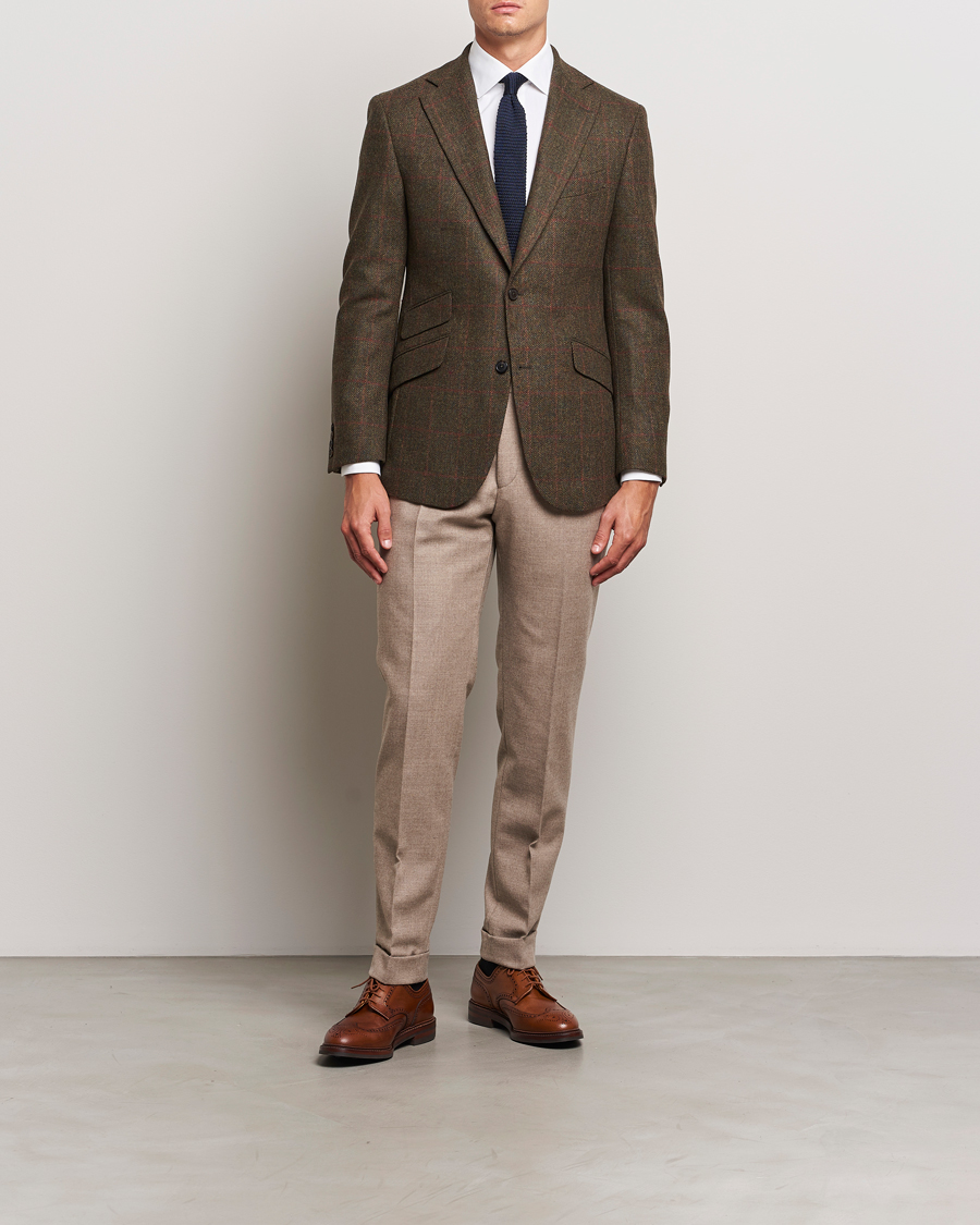 Mies | Pikkutakit | Walker Slater | Edward Lambswool Windowpane Blazer Green