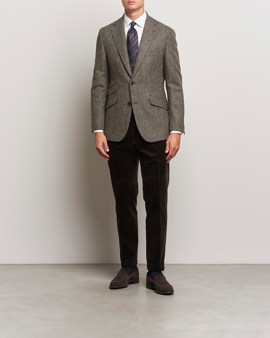 Mies | Pikkutakit | Walker Slater | Edward Lambswool Pepita Blazer Brown