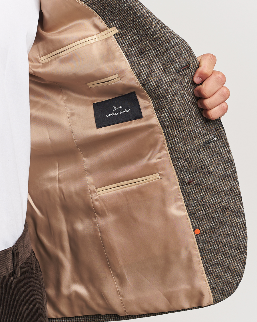 Mies | Pikkutakit | Walker Slater | Edward Lambswool Pepita Blazer Brown