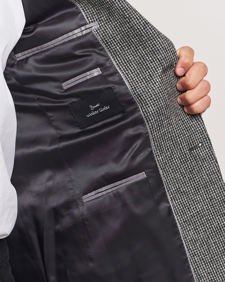 Mies | Pikkutakit | Walker Slater | Edward Lambswool Pepita Blazer Grey/Black