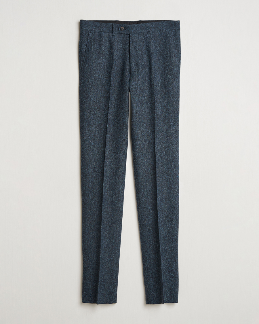 Mies | Housut | Walker Slater | Edward Wool Donegal Trousers Navy