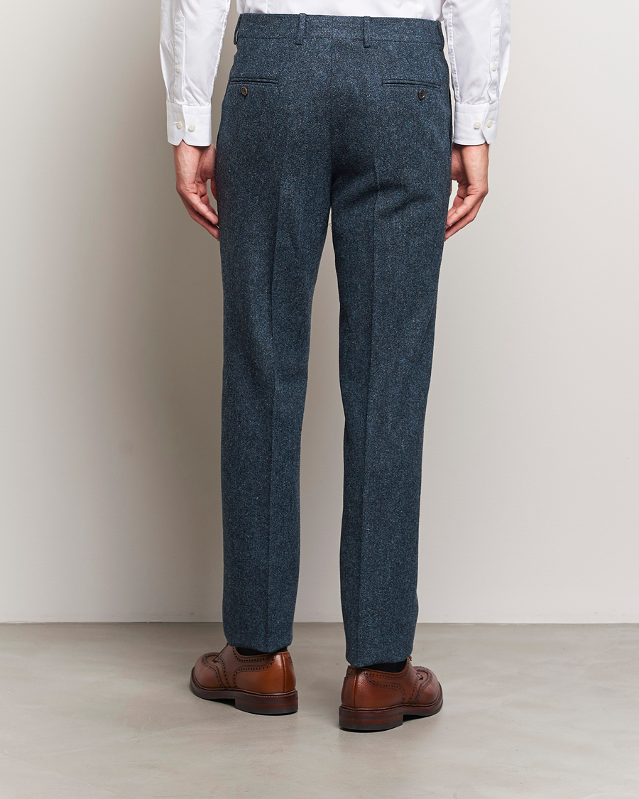 Mies | Housut | Walker Slater | Edward Wool Donegal Trousers Navy