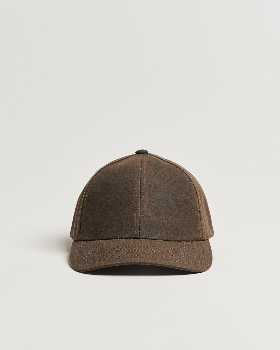 Mies | Varsity Headwear Oilskin Baseball Cap Chestnut Brown | Varsity Headwear | Oilskin Baseball Cap Chestnut Brown