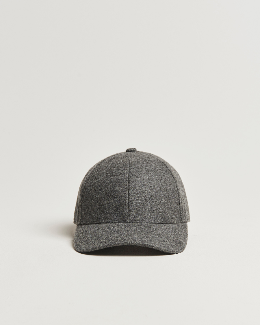 Mies | Päähineet | Varsity Headwear | Cashmere Baseball Cap Flint Grey