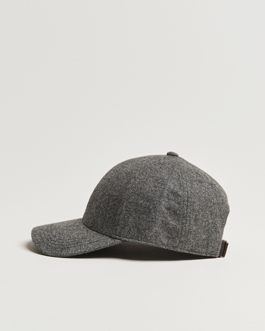 Mies | Päähineet | Varsity Headwear | Cashmere Baseball Cap Flint Grey