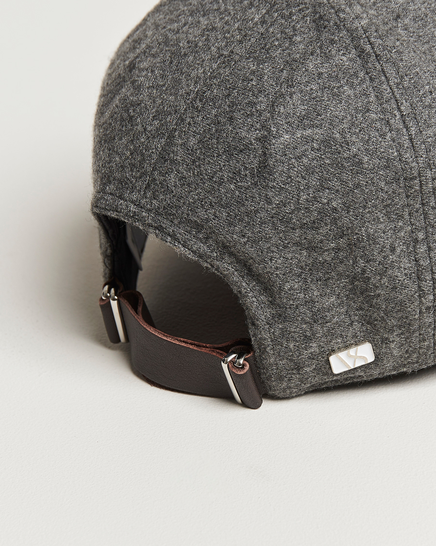 Mies | Päähineet | Varsity Headwear | Cashmere Baseball Cap Flint Grey